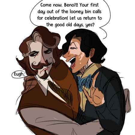 Benoît and Manny (bust)